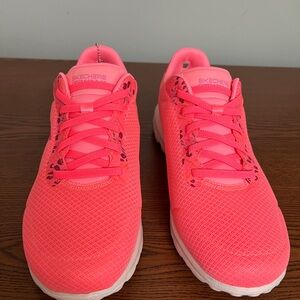 Skechers Go Walk Classic- Rose Path Coral 10 Wide